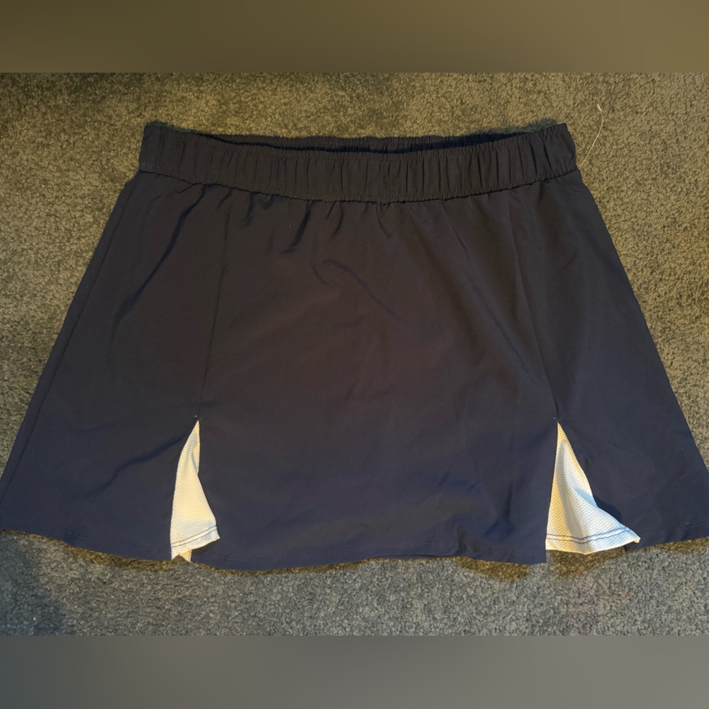 Navy Blue Skort White Accents. Size Large